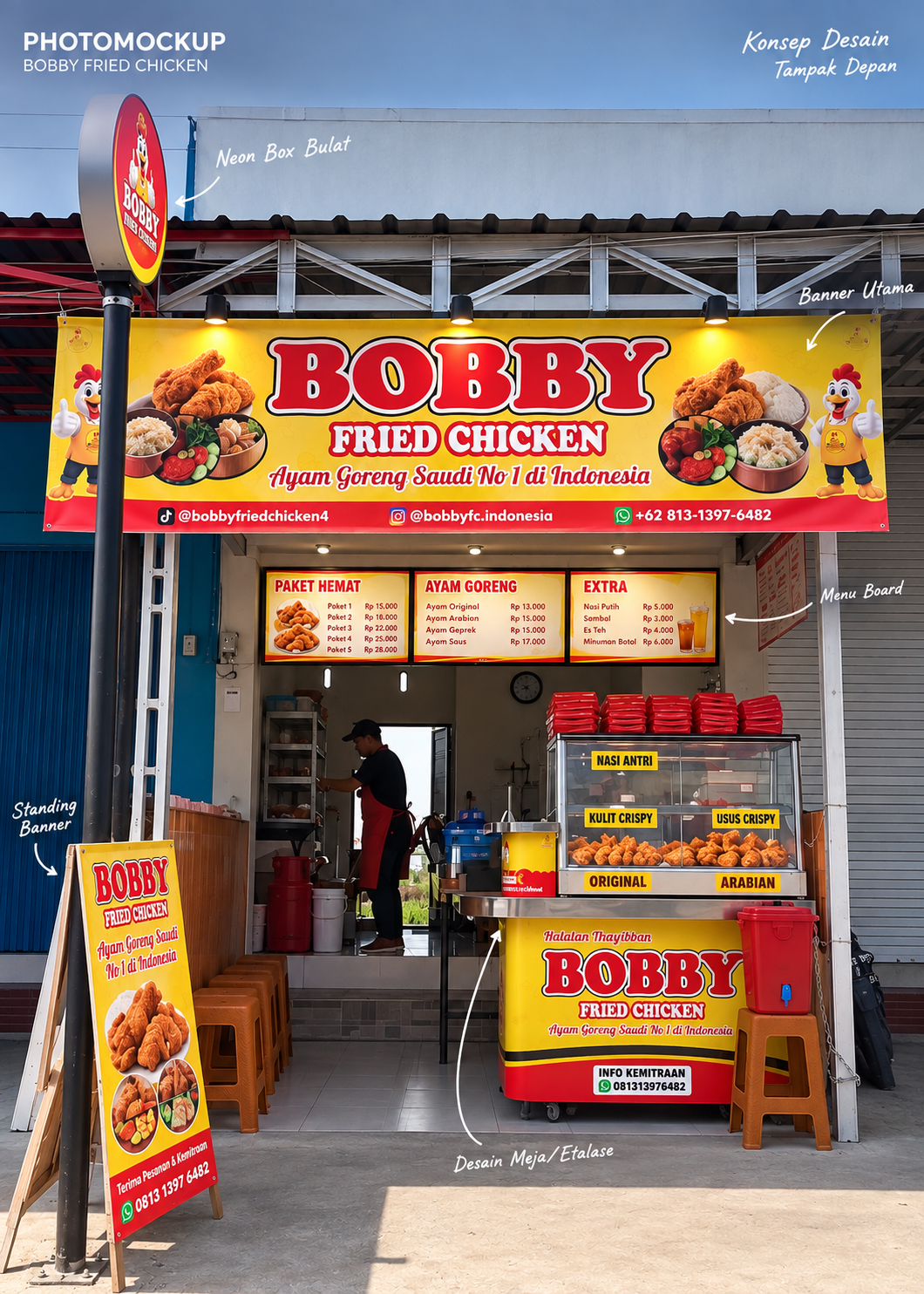 Outlet Bobby Fried Chiken Paket STARTER 60 Jt